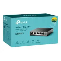 TP-Link - Commutateur - Géré - 5 x 10 - 100 - 1000 (4 PoE+) - de bureau - PoE+ (65 W) (TL-SG105PE)_3